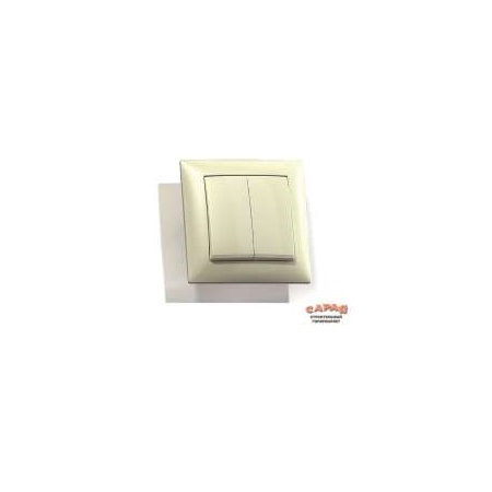 Выкл Селена С510-379 с/у 2-кл  слонов. кость 250В 10А