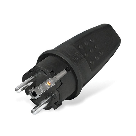 Вилка UNIVersal прямая c/з каучук 16А 250В IP44 (еврослот) 602227
