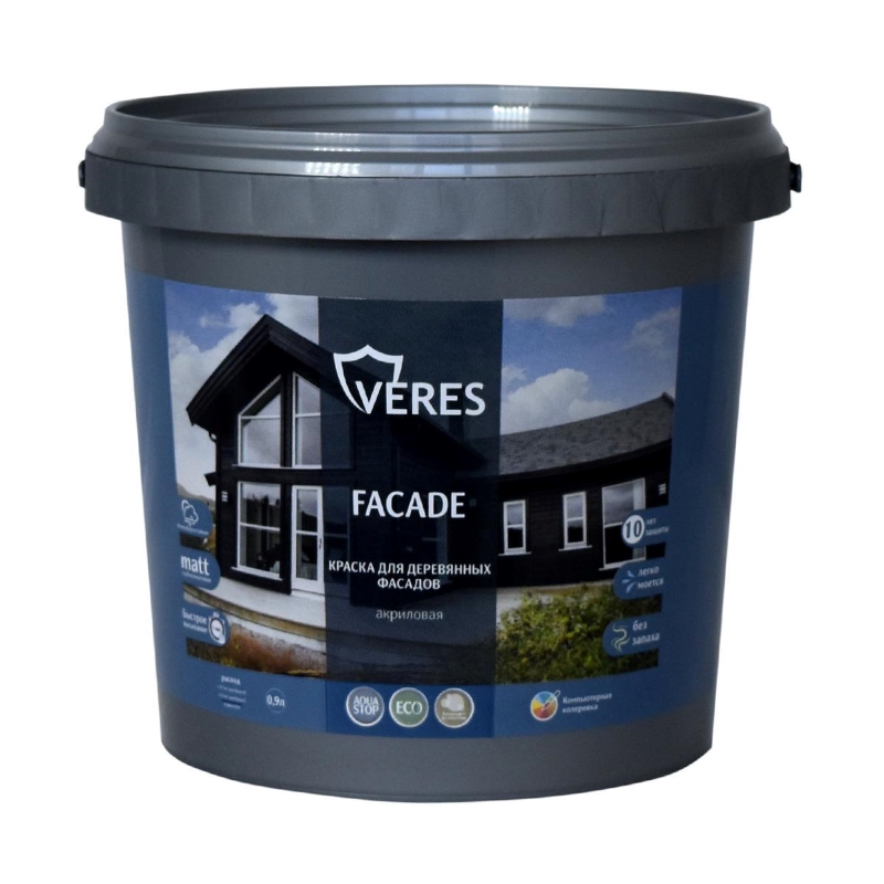 Veres Facade, акриловая, матовая, 0,9 л