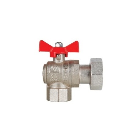 Кран шар. VALTEC с накидной гайкой, угловой 3/4" вн.-вн. VT.266.N.0505