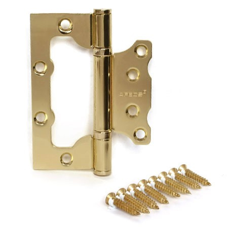 Петля Апекс 100*75-B2-Steel-G золото (уп.2шт)