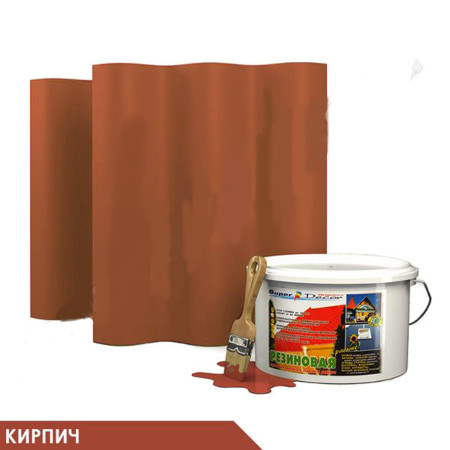 Краска резиновая №18 кирпич 1 кг