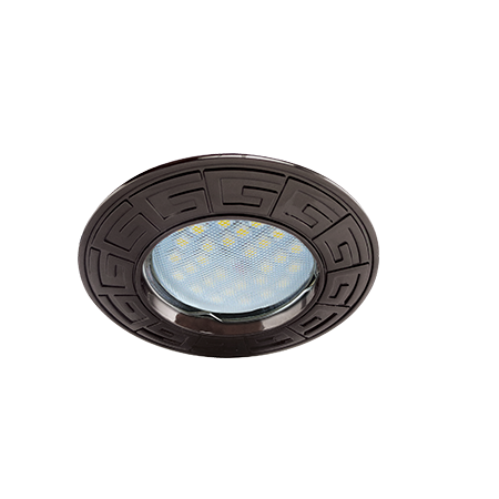 Светильник встр. Ecola DL110A MR16 GU5.3 литой Антик Черный Хром FT1602EFF 556828
