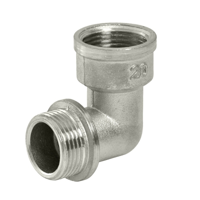 Уголок ДУ-15 (1/2") вн/нар латунь с ограничителем 503082 / 25182 (150/10)
