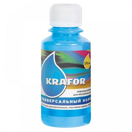 Колер KRAFOR универсальный №17 голубой 100мл
