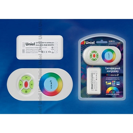 Контроллер Uniel д/управления многоцветными светодиод. ULC-G10-RGB White 11104