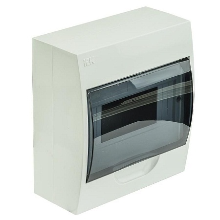 Бокс ЩРН-П-8 модулей навесной пластик IP41 IEK MKP12-N-08-40-20 516562