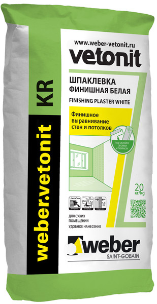 Шпаклевка ВЕТОНИТ финишная KR 20кг 