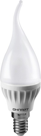 Лампа светодиодная ОНЛАЙТ свеча OLL-FC37-8-230-4K-E14-FR (600lm) 4000K 130x37 61198/652933
