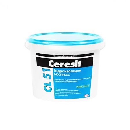 Гидроизоляция CERESIT CL51 эластичная полим. 5кг
