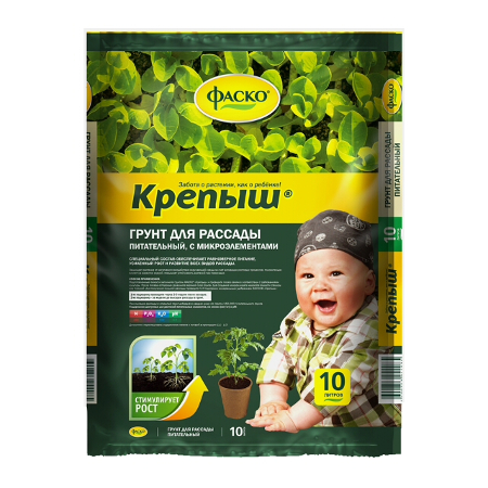 Почвогрунт  КРЕПЫШ 10л