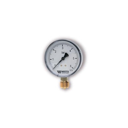 Манометр радиальный WATTS F+R200 Ø80 мм. 10 бар. 1/2
