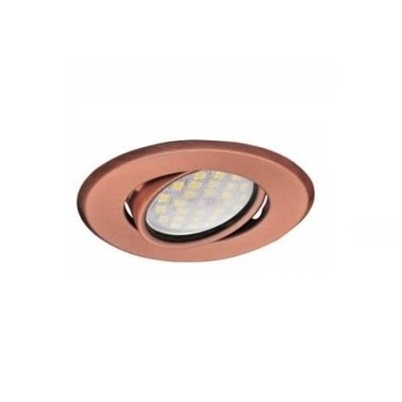 Светильник встр. Ecola DH09 MR16 GU5.3 поворот.плоский Медь 25x90 FP1603EFS 502050