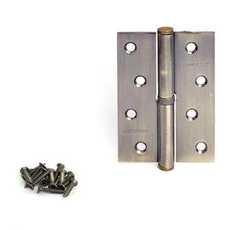 Петля Апекс 100*70-B-Steel-AB L бронза лев 1подш (уп.2шт)