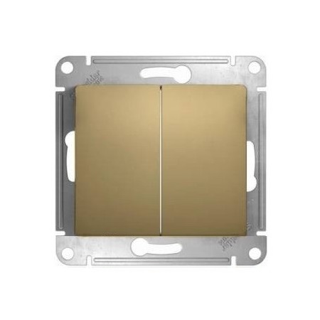 Выкл. Schneider GLOSSA СУ 2 кл. титан (пласт. осн.) GSL000451