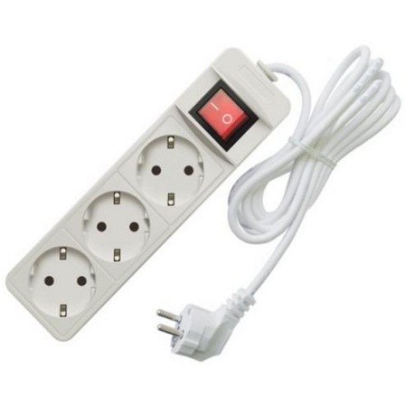Удлинитель СОЮЗ ПВС 3х0.75 3 роз. 3м 10А 481S-7303 416084