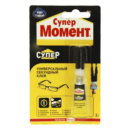 Клей МОМЕНТ супер УНИВЕРСАЛЬНЫЙ 3 г. шоу-бокс 874565 / 13080