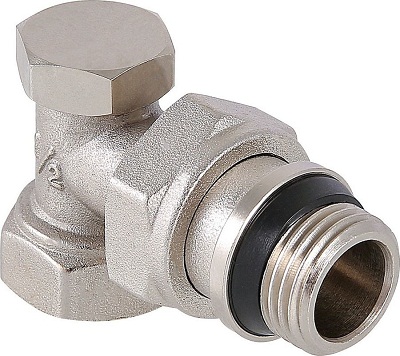 Клапан настроечный VALTEC угловой 1/2" доп. уплотнение VT.019.NR.04