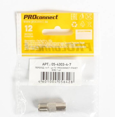 Переход PROCONNECT  гн F- шт TV  05-4303-4-7