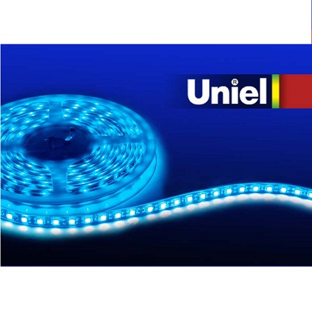 Лента светодиодная Uniel катушка IP67 cиний свет 60LED 10mm 12V-14,4W 04883 (5м)
