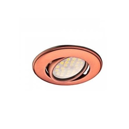 Светильник встр. Ecola DH03 MR16 GU5.3 поворот.выпукл. Медь 25x88 FP1601EFS 502043