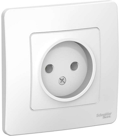 Розетка СП BLANCA 16А 250В б/ш без заземл. бел. SchE BLNRS000011 1210258