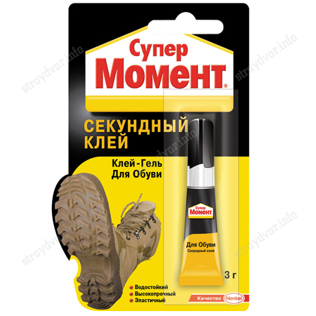 Клей МОМЕНТ супер ДЛЯ ОБУВИ 3 г. 1694871 / 1694871