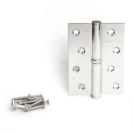 Петля Апекс 100*70-B-Steel-CR L хром лев 1подш (уп.2шт)