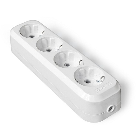 Колодка удлинителя UNIVersal АВС пл с/з 4-м Е304