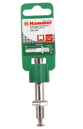 Переходник HAMMER adapter SDS+ -> патрон 3/8" 208-304