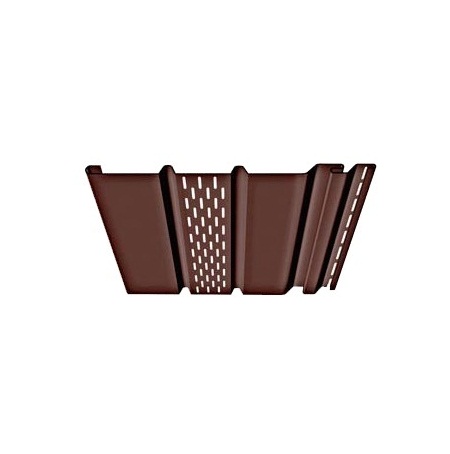 Софит DOCKE с центральной перфорацией шоколад 0,305*3,00м 0,92м2 (16)