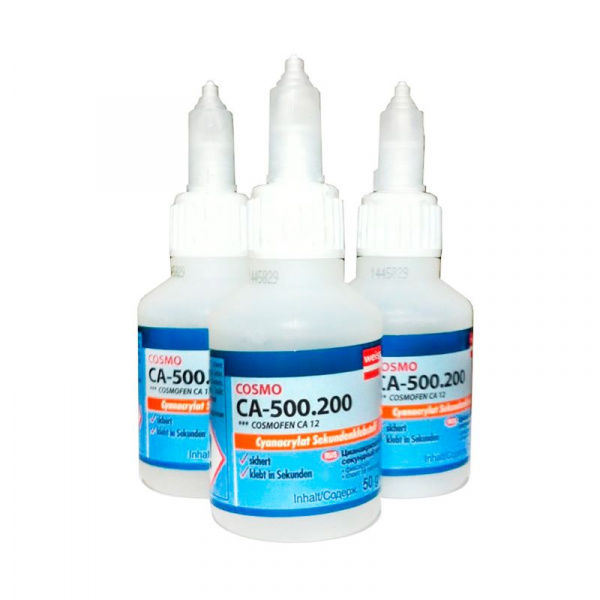 Клей секундный цианоакрилатный Cosmo CA-500.200 (Cosmofen CA-12), 50 г