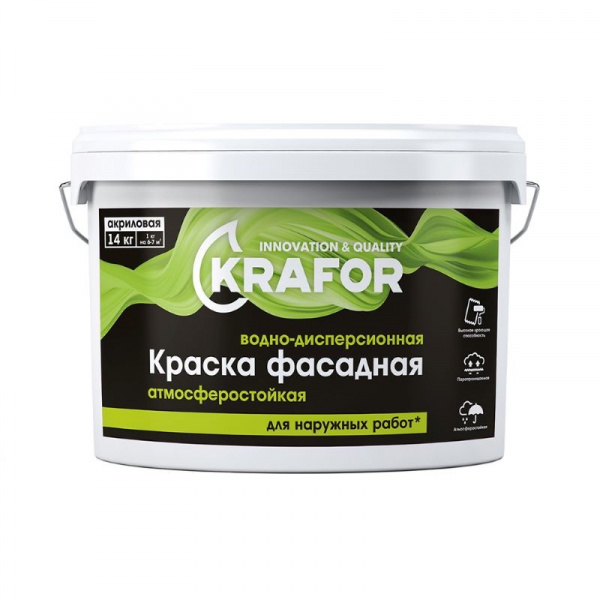 Краска KRAFOR фасадная 14
