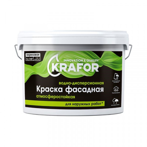 Краска KRAFOR фасадная 6,5