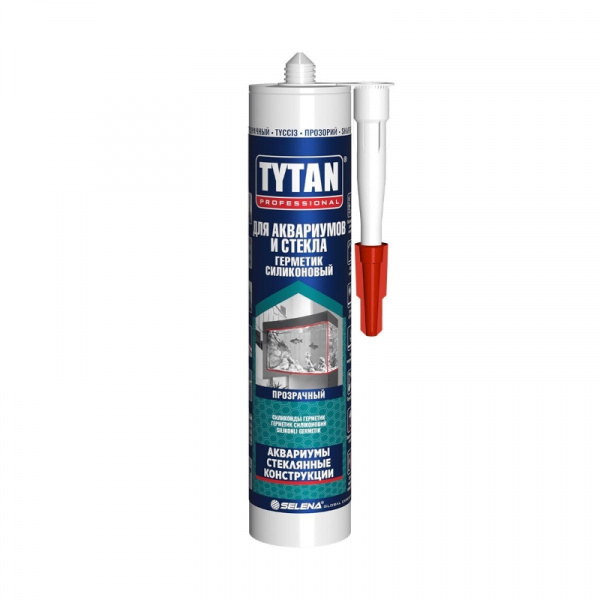 Силиконовый герметик для аквариумов и стекла Tytan Professionаl, 280 мл, прозрачный