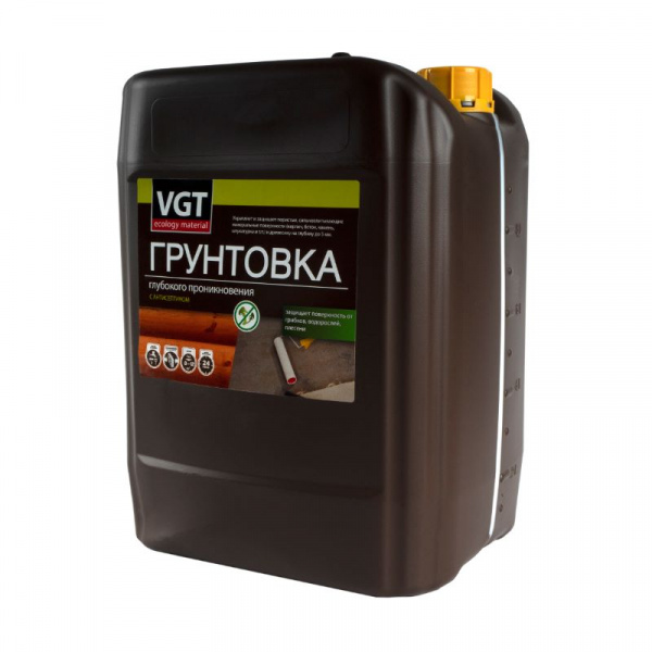 Грунтовка глубокого проникновения с антисептиком VGT ВД-АК-0301, 10 кг 1