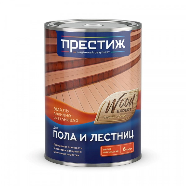 Эмаль для пола и лестниц Престиж, алкидно-уретановая, глянцевая, 0,9 кг
