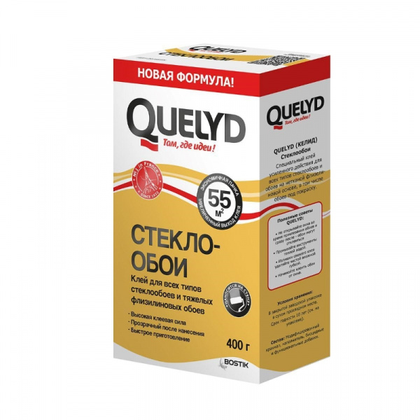 Клей для стеклообоев Quelyd Стеклообои, 400 г